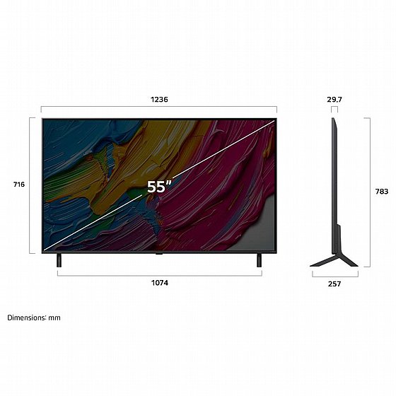 �������� ���� 55" LG 4K QNED �� �� ��� 55QNED80A6A �.� ������ ������