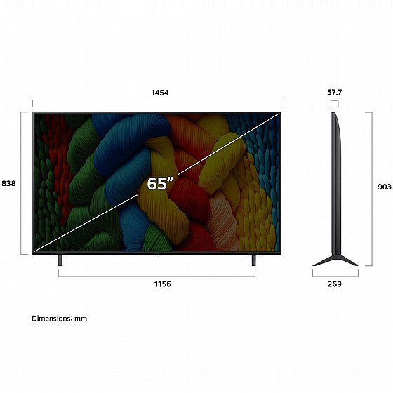 �������� ���� 65" LG 4K NanoCell �� �� ��� 65NANO80A6A �.� ������ ������