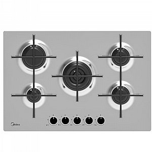 כיריים גז 5 מבערים - 75 ס"מ Midea מידאה דגם Slim Design 75SQ503 המילטון יבואן רישמי כיריים גז 5 מבערים - 75 ס"מ Midea מידאה דגם Slim Design 75SQ503 המילטון יבואן רישמי