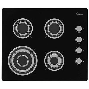 כיריים גז - 4 להבות Midea מידאה דגם 60GL403-B זכוכית שחורה המילטון יבואן רישמי כיריים גז - 4 להבות Midea מידאה דגם 60GL403-B זכוכית שחורה המילטון יבואן רישמי