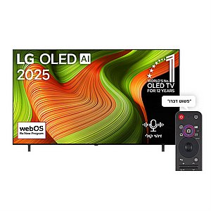 �������� ���� 77" LG 4K OLED �� �'� OLED77B56LA ����� ����� �.� 