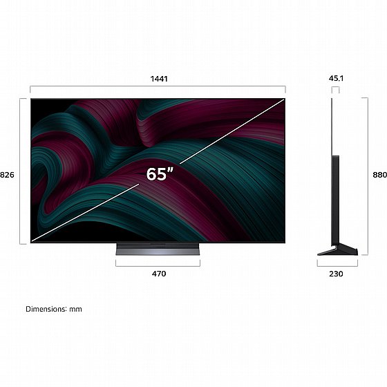 �������� ���� 65" 4K OLED �LG �� �� OLED65C56LA ������ �"� �.� ����� �����