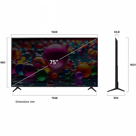 �������� ���� 75" LG 4K UHD �� �� 75UA85006LA ������ �.� 