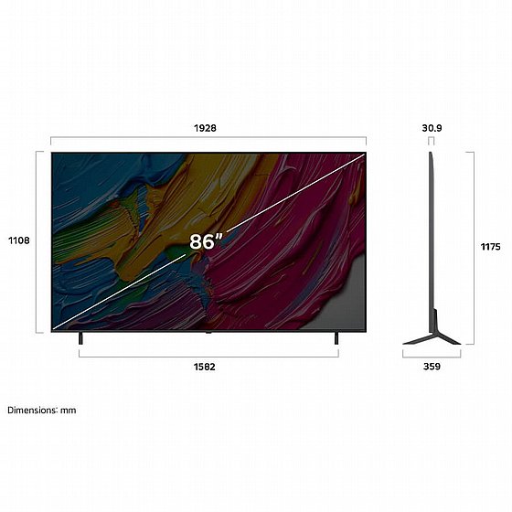 �������� ���� 86" LG 4K QNED �� �� 86QNED80A6A ������ �.� 