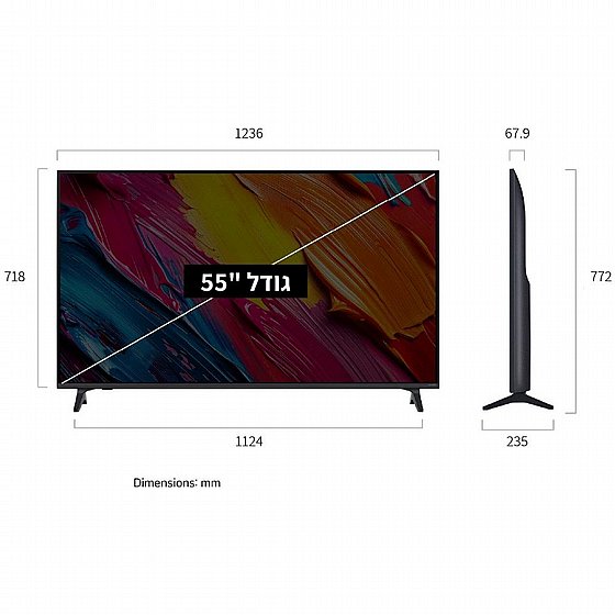 �������� ���� 55" LG 4K QNED �� �� 55QNED70A6A ������ �.� 
