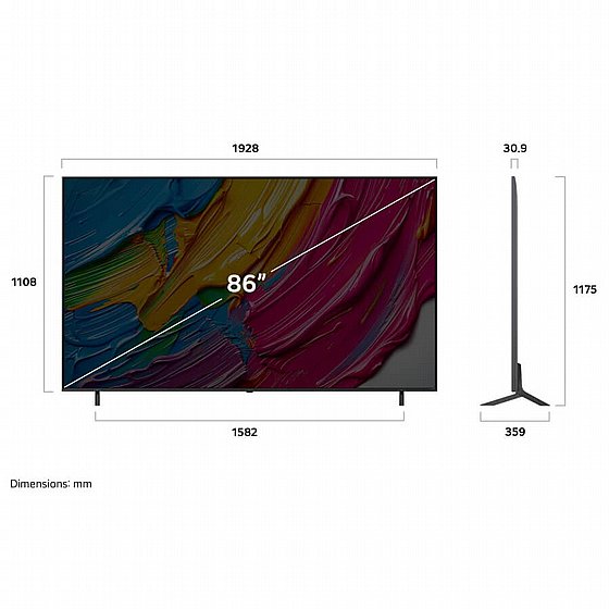 �������� ���� 86" LG 4K QNED MiniLED  �� �� 86QNED86A6A ������ �.� ����� ����� 