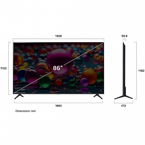 �������� ���� 86" LG 4K UHD �� �� 86UA85006LA ������ �.� ����� �����