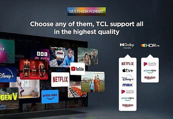 �������� ���� 75" TCL 4K UHD DLED ��.��.�� 75V6C ����� ����� C-DATA 