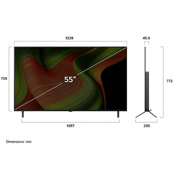 �������� ���� 55" LG 4K OLED �� �� OLED55B56LA �.� ����� �����