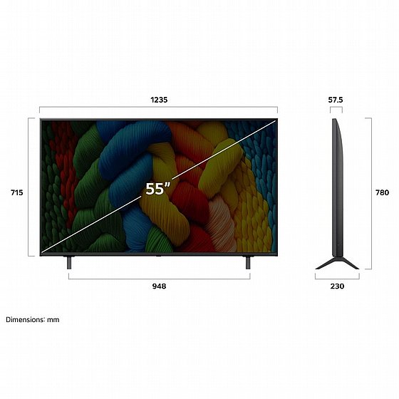 �������� ���� 55" LG 4K NANO �� �� 55NANO80A6A �.� ����� ����� 