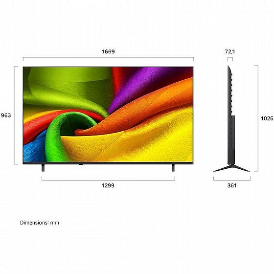 �������� ���� 75" LG NANO UHD AI �� �� 75NU840B6LA �.� ����� �����