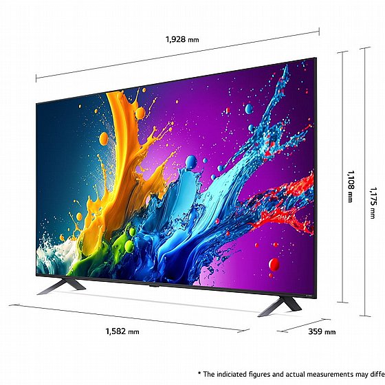 �������� ���� 86" LG QNED �� �� 86QNED80T6B �.� ����� �����