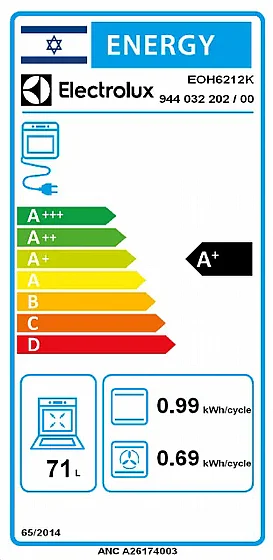 ���� �� ������ 71 ���� ��� Electrolux EOH6212K ���������� ���� �������� ����� �����