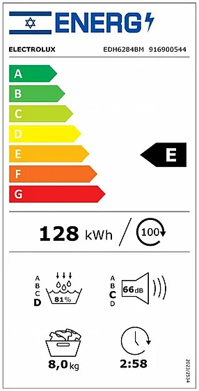 ����� ����� 8 �"� Heat Pump ��� EDH6284BM ���������� Electrolux ��� �������� ����� ����� 
