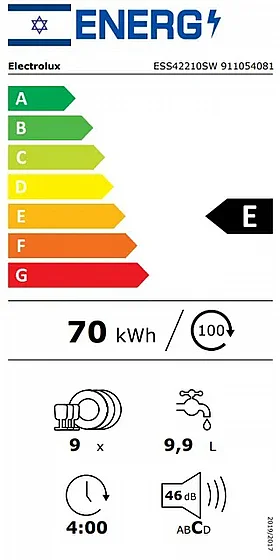 ���� ���� �� 9 ������ ���� ESS42210SW ���������� Electrolux ��� �������� ����� �����