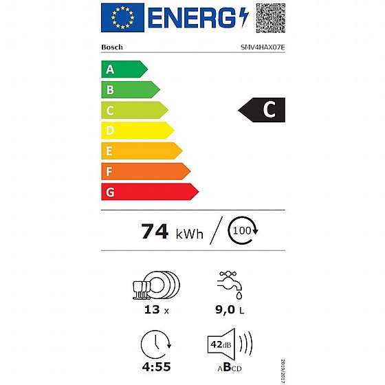 ���� ���� ��� �������� ��� - 60 �"� BOSCH ��� Serie 4 SMV4HAX07E ����� ������ BSH����� �����